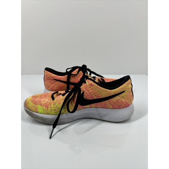 Nike Women’s Lunarepic Low Flyknit Running Shoes Pink/Black Size 8 844863‑999 - Picture 8 of 9